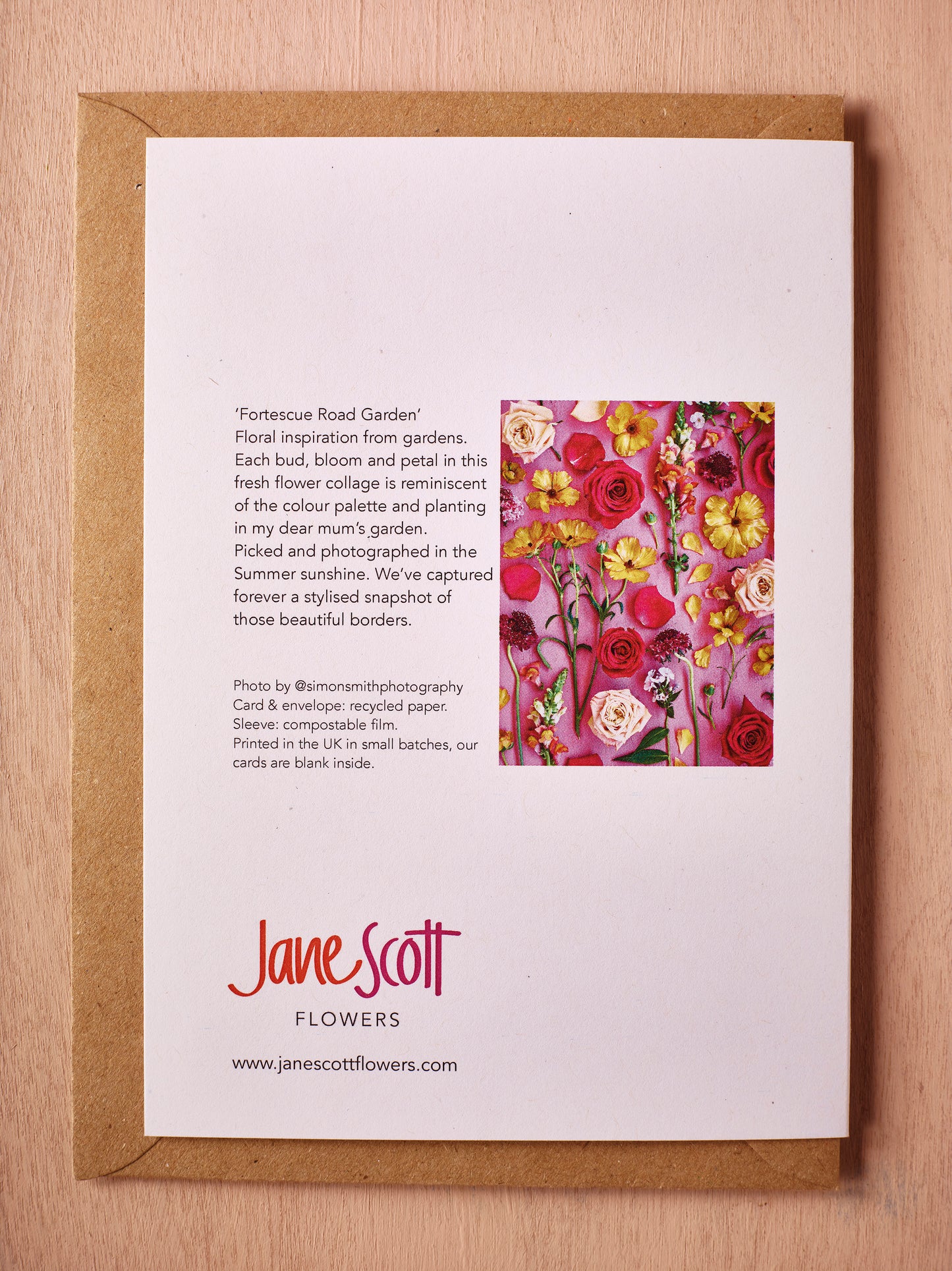 'Fortescue Road Garden' Greetings Card