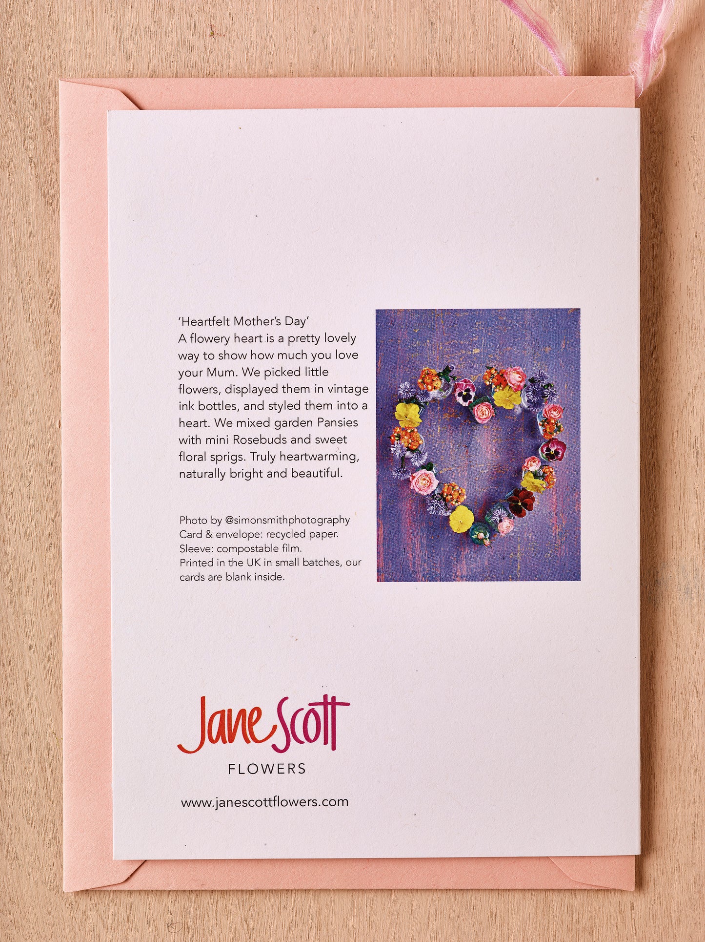 'Mother's Day Heartfelt' Greetings Card