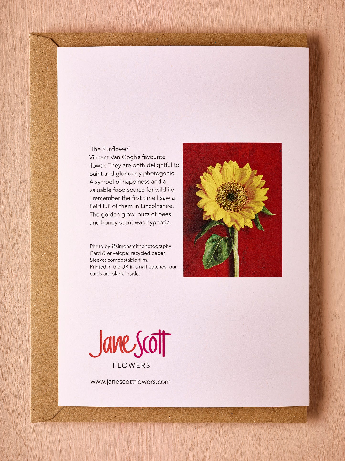 'The Sunflower' Greetings Card