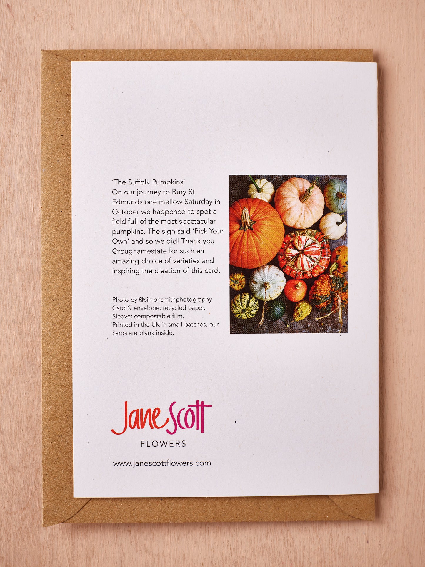 'The Suffolk Pumpkins' Greetings Card