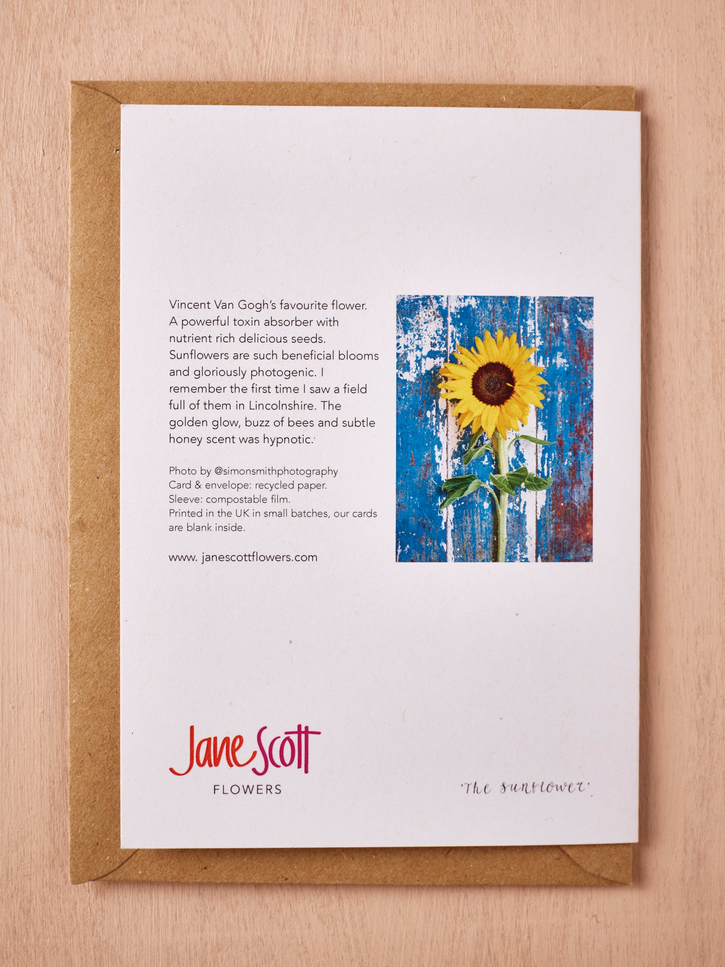 'The Sunflower' Greetings Card