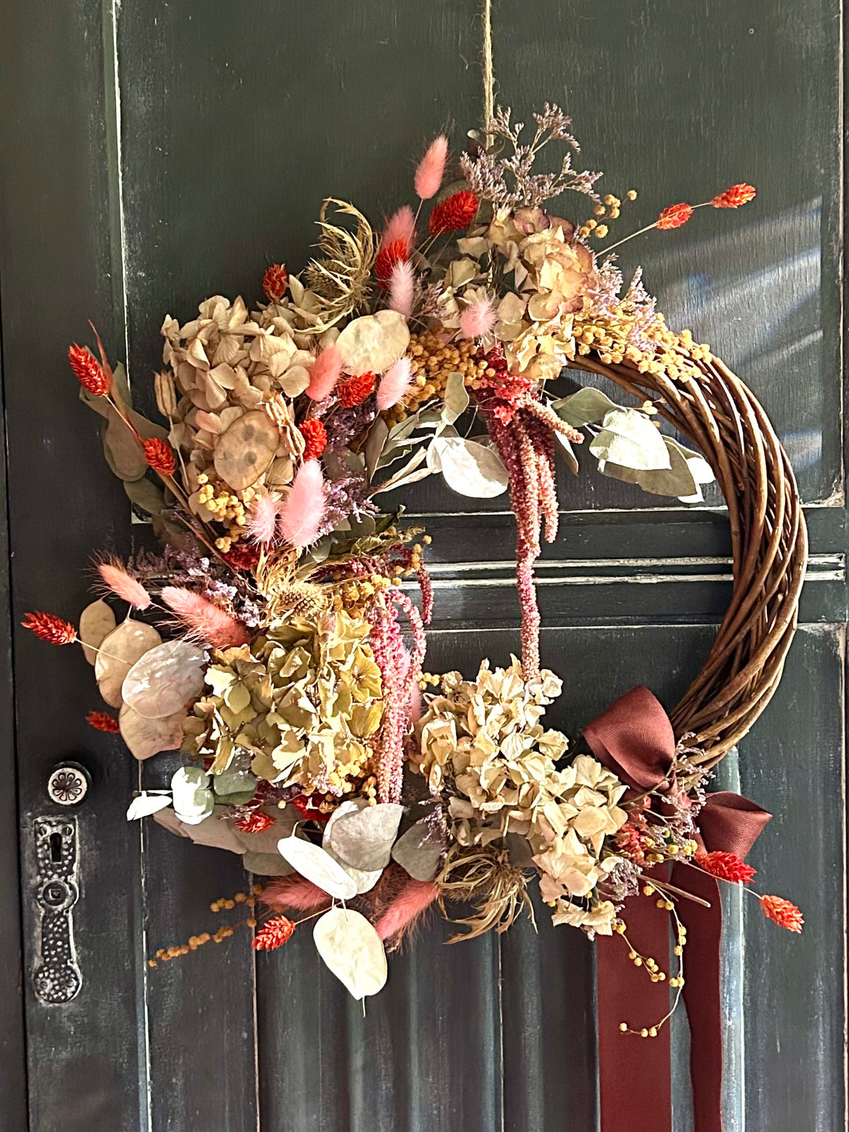 Autumn Dried Flower Wreath Workshop 6pm - 8pm Thursday 29th October 2026
