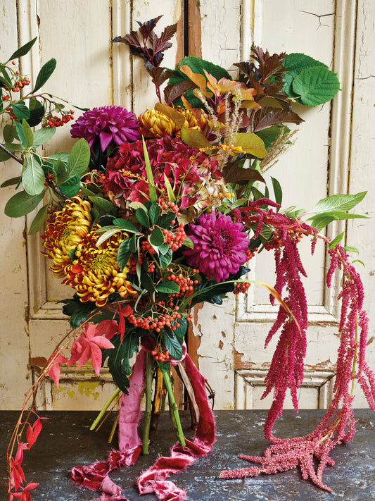 'Autumn Musings Bouquet' Greetings Card