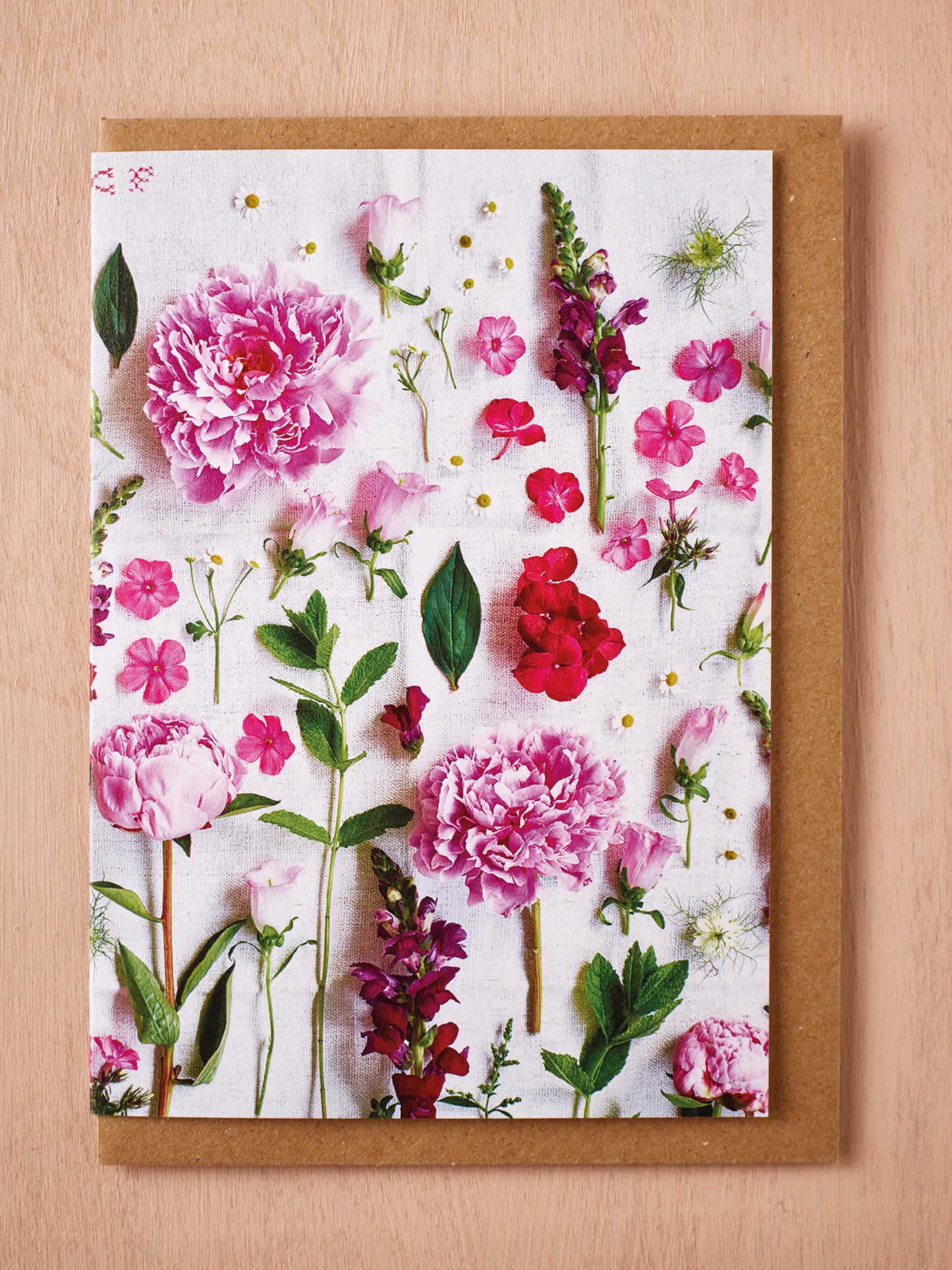 'A Picture of Peonies' Greetings Card