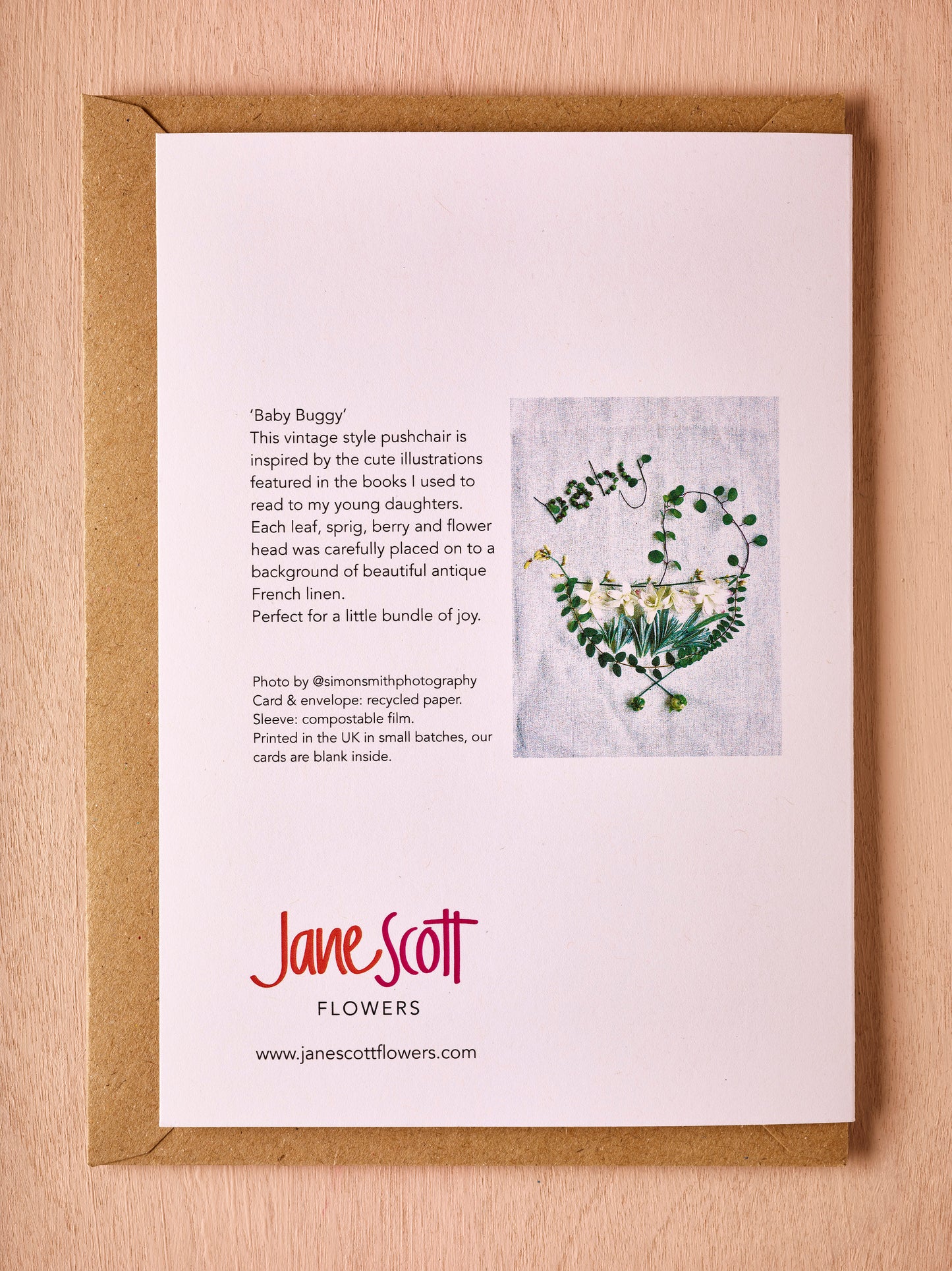 'Baby Buggy' Greetings Card