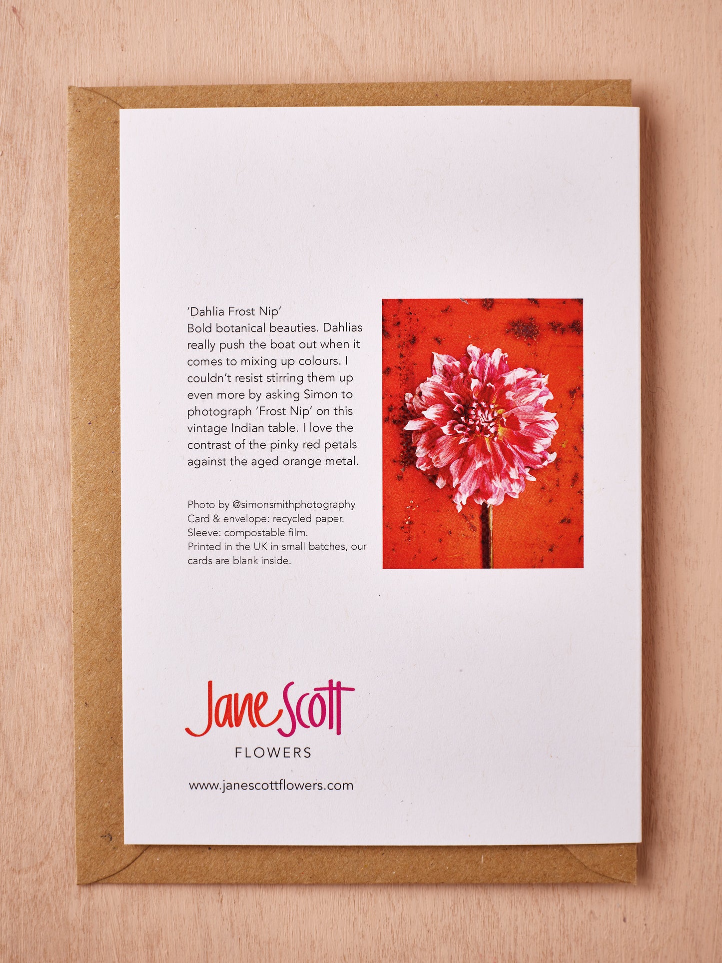 Set of 4 Garden Dahlia Cards