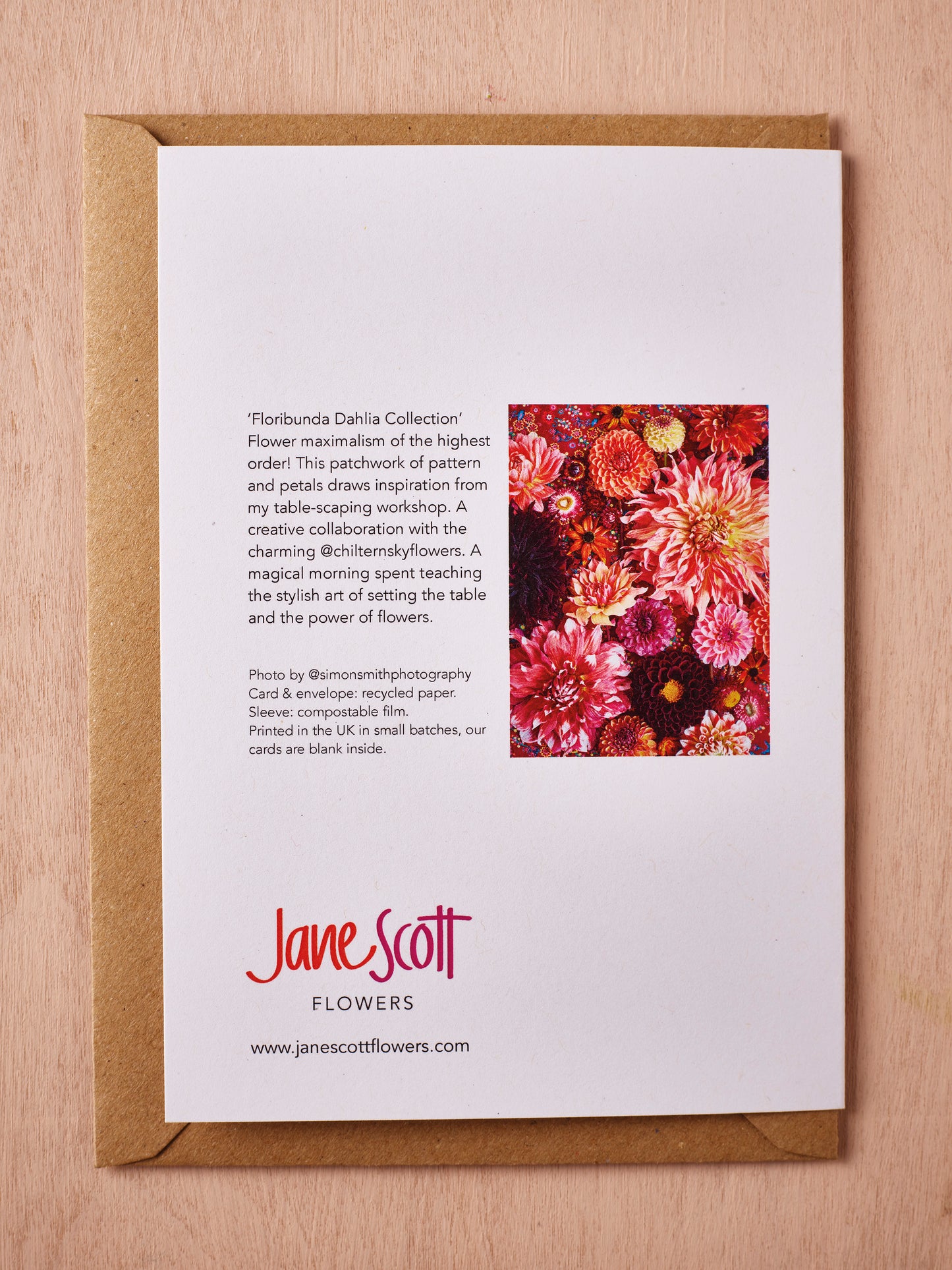 'Floribunda Dahlia Collection' Greetings Card