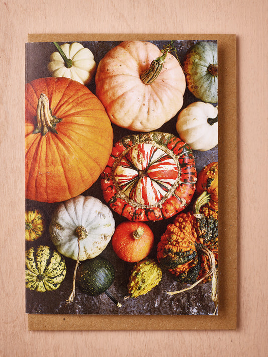 'The Suffolk Pumpkins' greetings card