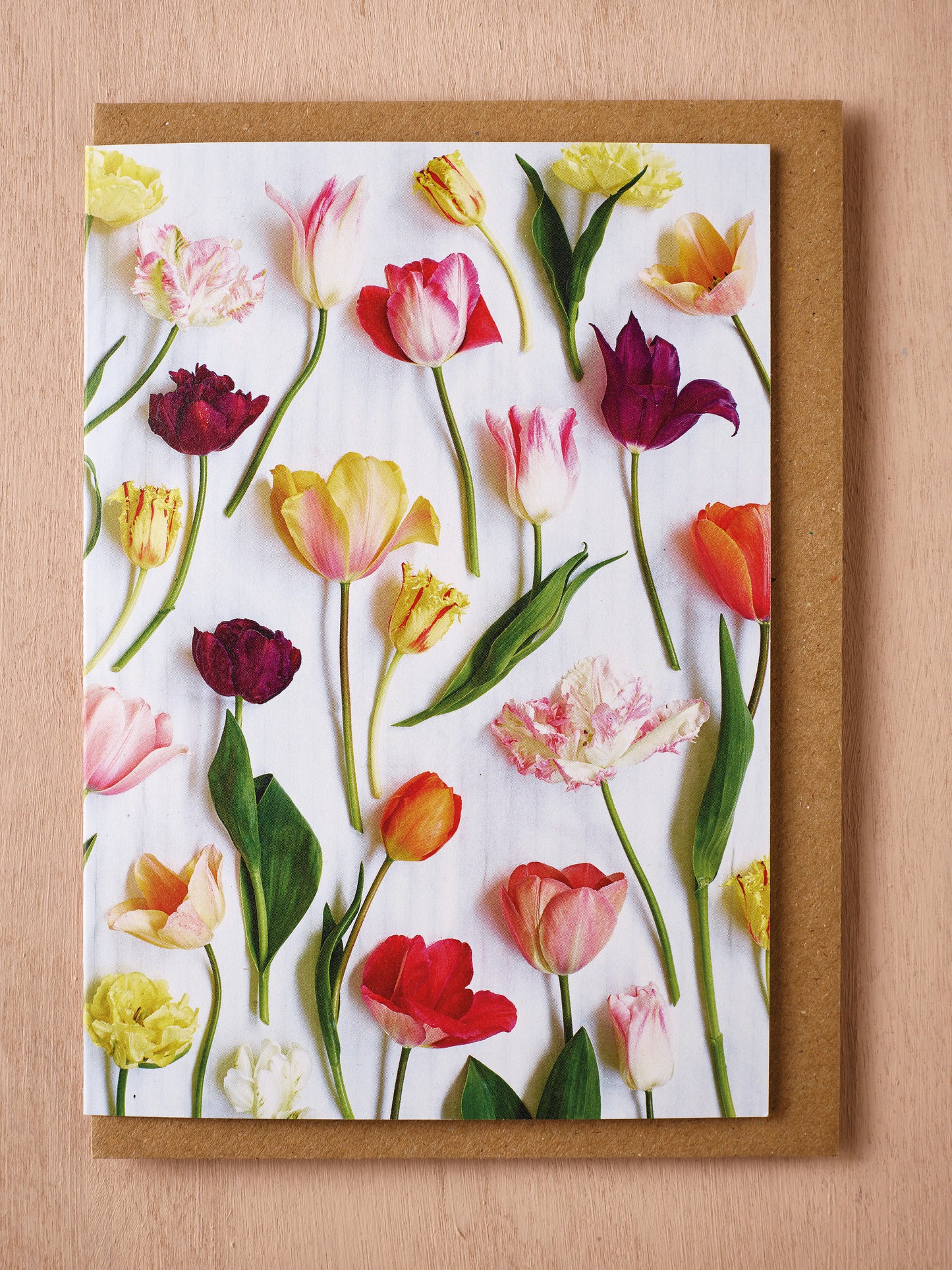 'Tulips from Fiona's Flower Farm' Greetings Card