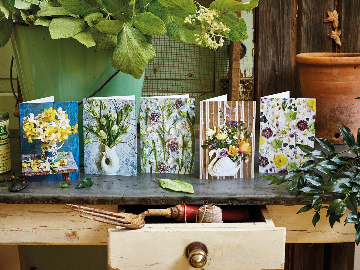 'Aunty Joyce's Floral Jug' Greetings Card