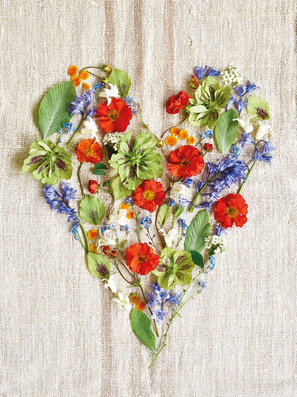 'Heart of Flowers' Greetings Card