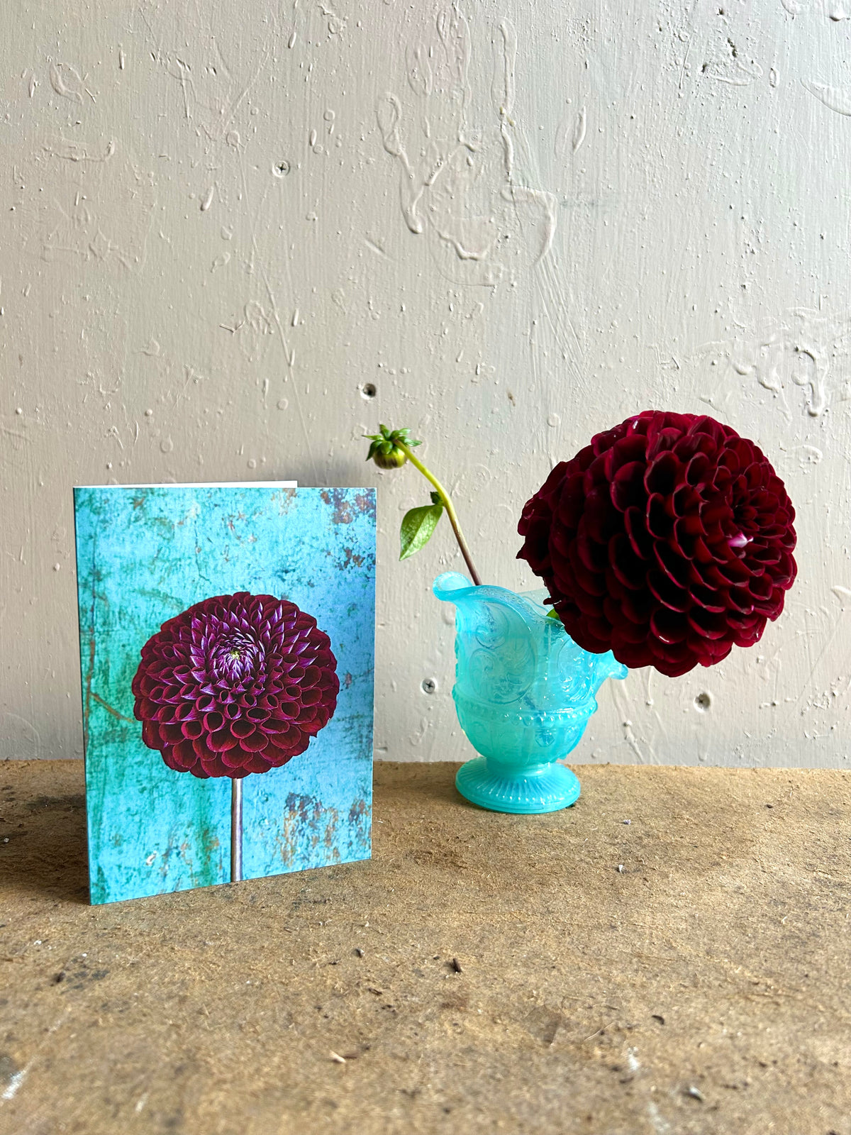 'Dahlia Ryecroft Blackberry' Greetings Card