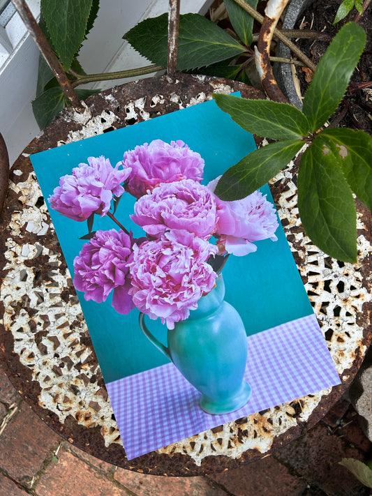 'Jug of Pink Peonies' Limited Edition Print