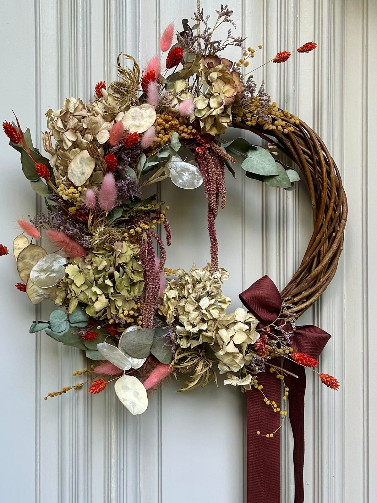 Autumn Dried Flower Wreath Workshop 6pm - 8pm Thursday 29th October 2026