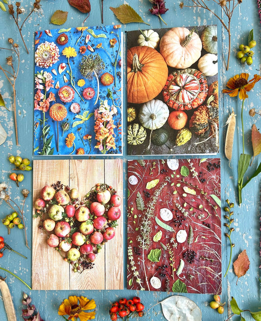 Set of 4 Autumnal Abundance Cards