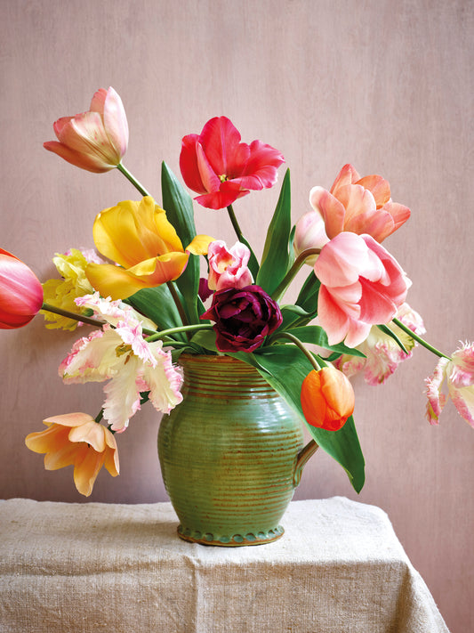 'Spring Tulips and Jug' Greetings Card